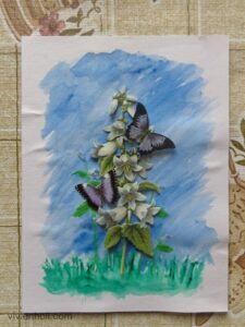 Virágos képeslap