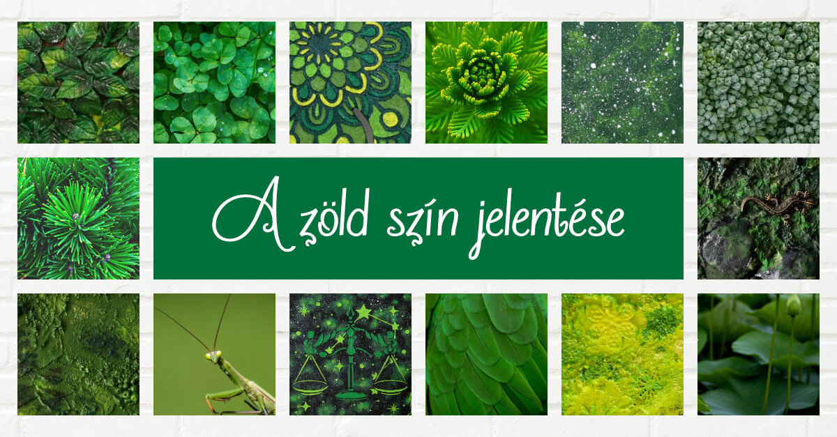 A zöld szín jelentése