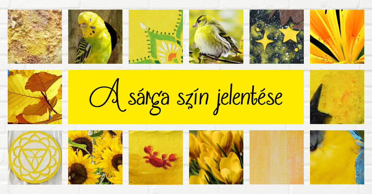 A sárga szín jelentése