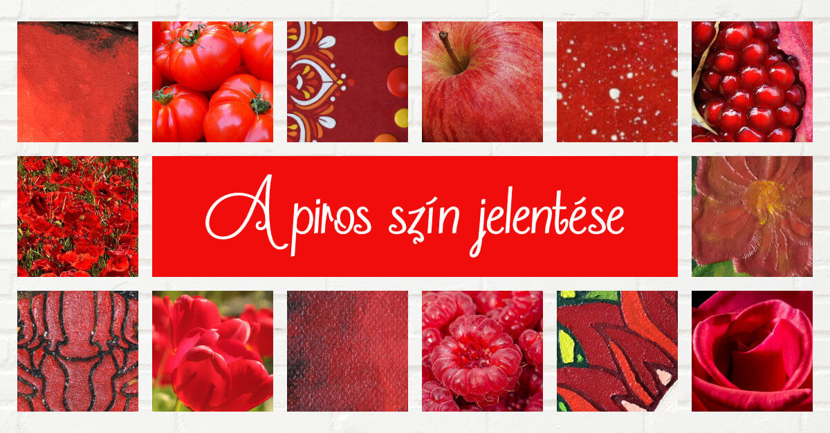 A piros szín jelentése