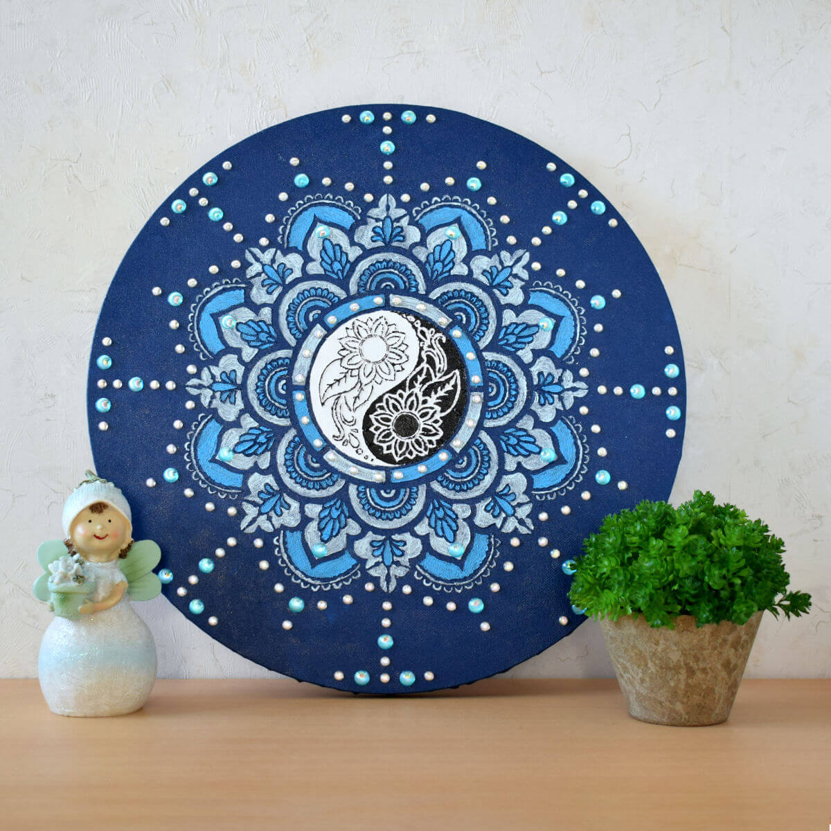 Kék egyensúly - jin-jangos mandala