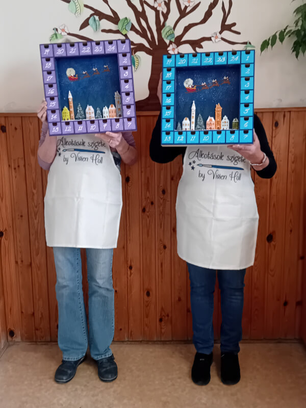 Domborműves élményfestés Gyarmaton: Adventi naptár - Az alkotók