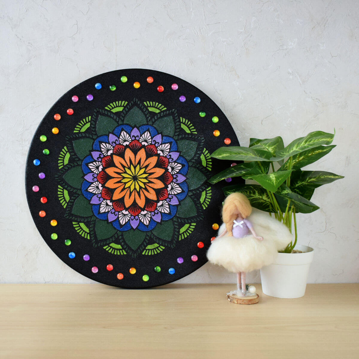 Mit alkottam a héten és mit tanultam belőle? 2025. 50. hét - Kitáruló világ - mandala - A kész mandala