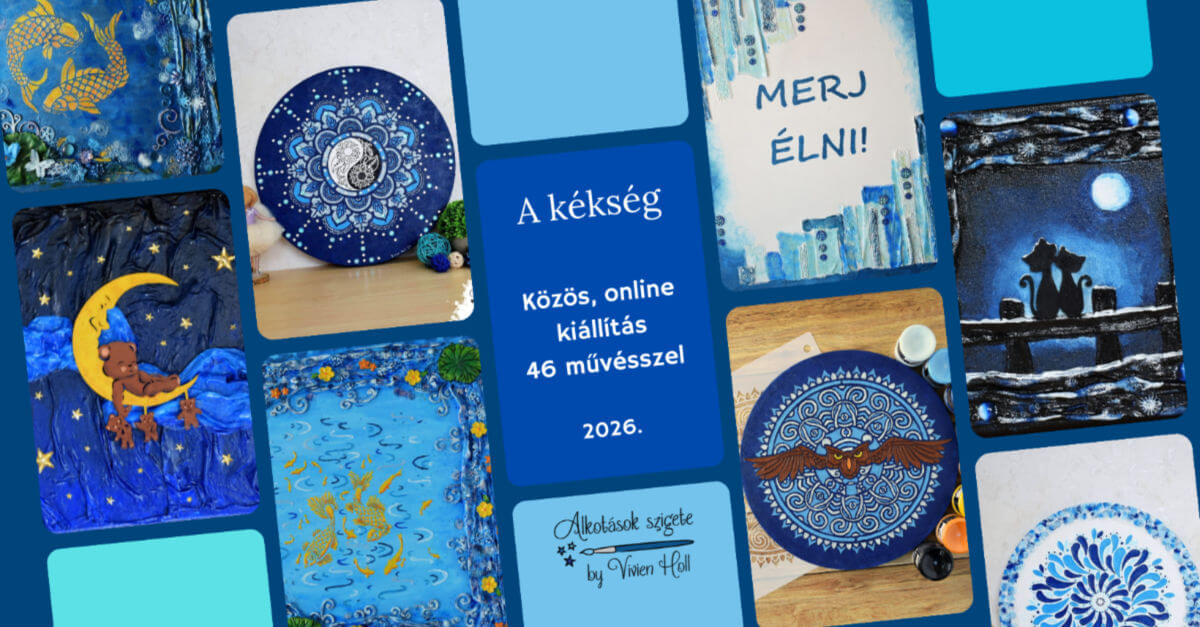 A kékség 2026. - Közös, online kiállítás 46 művésszel